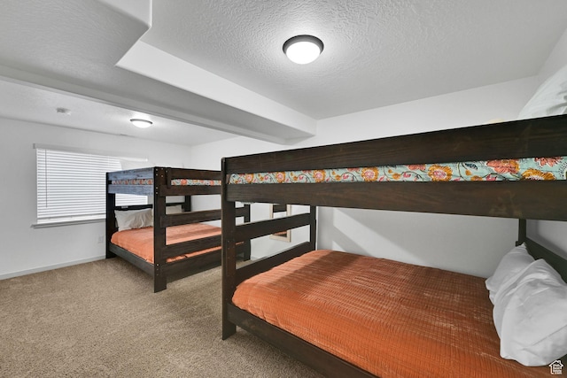 3553 N Willow Creek Ln E, Eden, UT 84310 - carpeted bedroom with a textured ceiling and baseboards