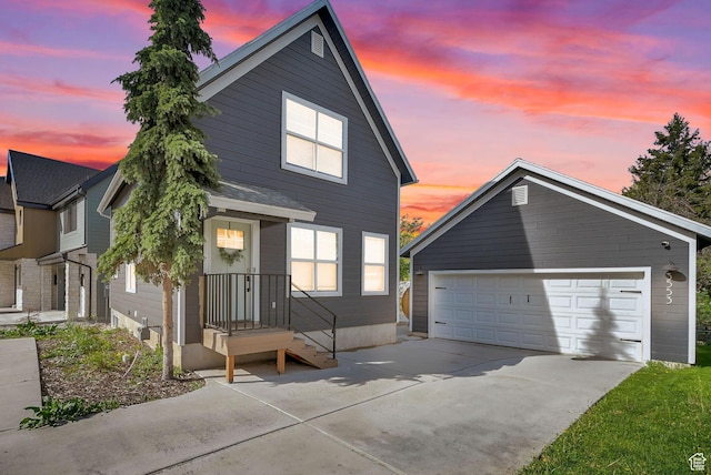 3553 N Willow Creek Ln E, Eden, UT 84310 - traditional home featuring a garage and an outdoor structure
