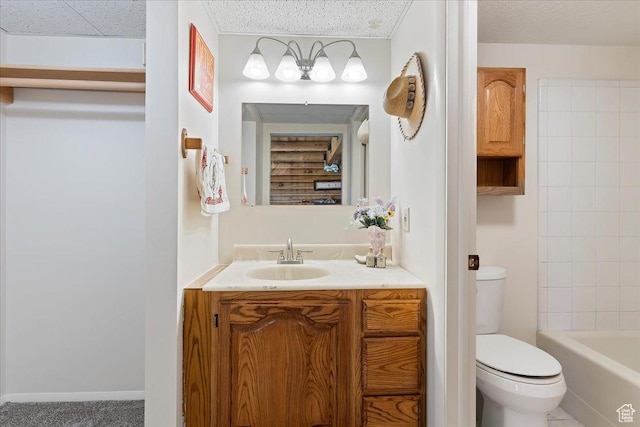 5375 N 3325 E, Eden, UT 84310 - full bath featuring toilet, vanity, and a textured ceiling