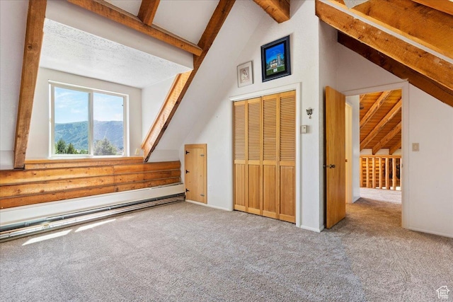 5375 N 3325 E, Eden, UT 84310 - additional living space featuring carpet, baseboard heating, and a mountain view