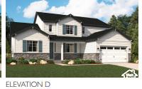 view of front of property featuring a garage, a front lawn, driveway, and stone siding