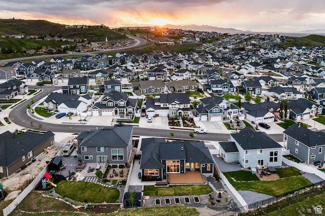 14943 S Auburn Sky Dr Unit 129, Draper, UT 84020 - aerial view at dusk of a residential view