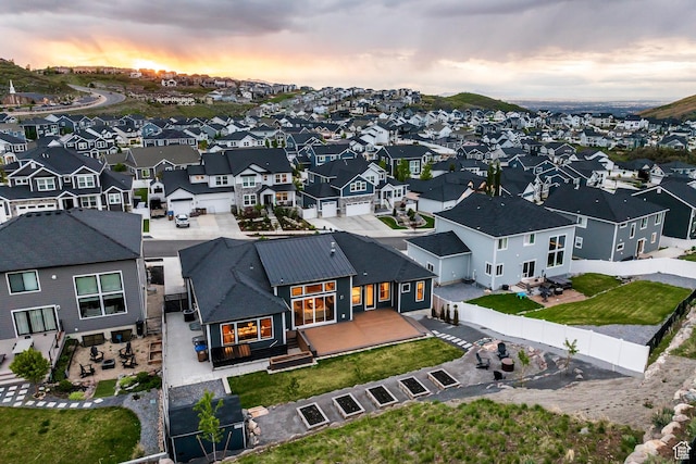 14943 S Auburn Sky Dr Unit 129, Draper, UT 84020 - aerial view at dusk of a residential view