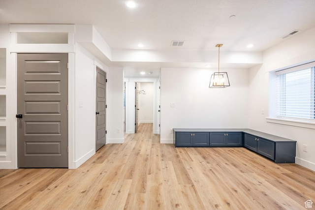 14943 S Auburn Sky Dr Unit 129, Draper, UT 84020 - unfurnished dining area with light wood-style flooring and recessed lighting