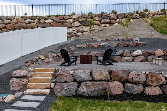 14943 S Auburn Sky Dr Unit 129, Draper, UT 84020 - view of yard with a fire pit and a patio area