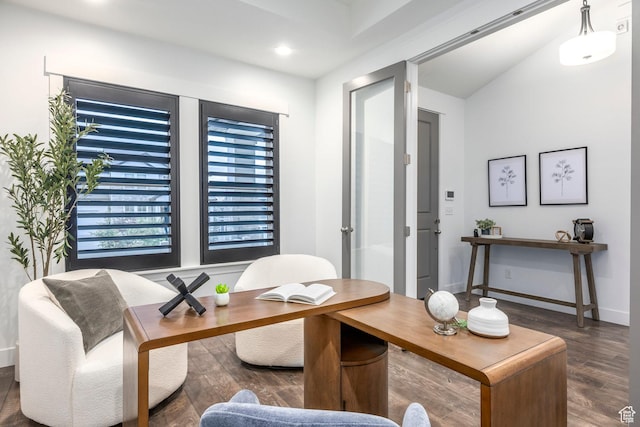 14943 S Auburn Sky Dr Unit 129, Draper, UT 84020 - office featuring wood finished floors and recessed lighting