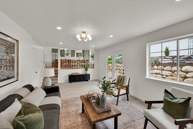 1128 N 850 E, Pleasant Grove, UT 84062 - carpeted living room with recessed lighting and baseboards