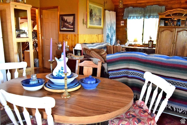 11775 E 14270 N, Mount Pleasant, UT 84647 - dining area with wood walls and wainscoting