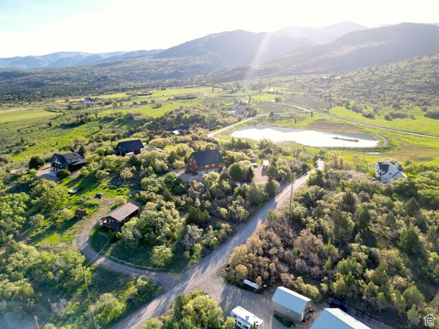 11775 E 14270 N, Mount Pleasant, UT 84647 - aerial view of property's location with mountains