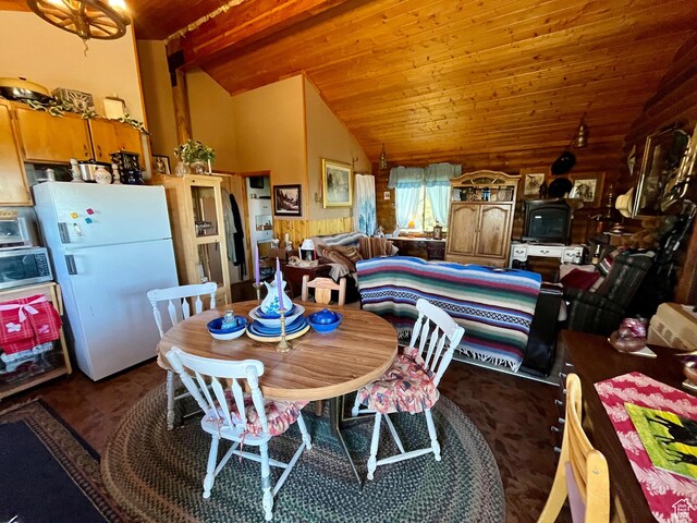 11775 E 14270 N, Mount Pleasant, UT 84647 - dining area featuring wood ceiling
