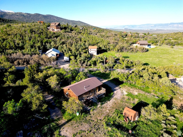 11775 E 14270 N, Mount Pleasant, UT 84647 - aerial overview of property's location with mountains and a forest
