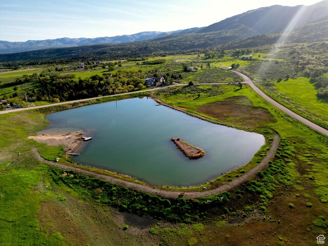 11775 E 14270 N, Mount Pleasant, UT 84647 - aerial overview of property's location featuring a water and mountain view
