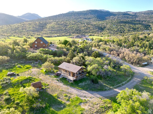 11775 E 14270 N, Mount Pleasant, UT 84647 - aerial view of property and surrounding area with a mountain backdrop