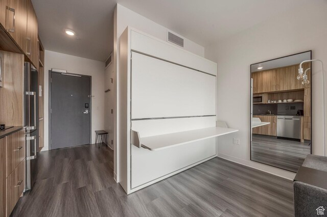 2670 Canyons Resort Dr Unit 331, Park City, UT 84098 - hall featuring dark wood-style flooring and recessed lighting