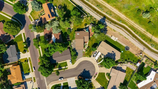 aerial perspective of suburban area