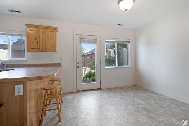 381 S State St E Unit 12, Provo, UT 84606 - kitchen with a breakfast bar and baseboards