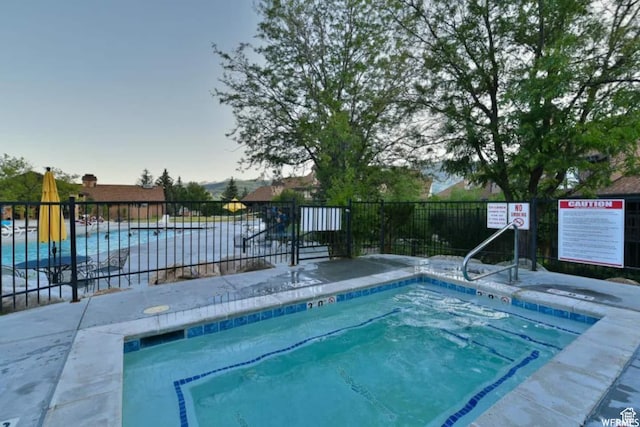 3615 N Wolf Lodge Dr Unit 1109, Eden, UT 84310 - view of pool with fence