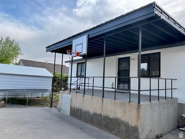 view of side of property