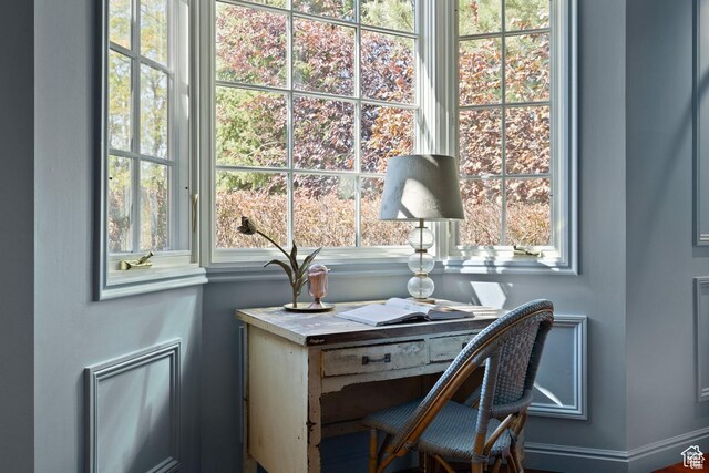 view of office