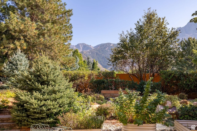 view of mountain backdrop