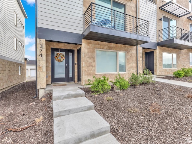 1374 Gambel Oak Way, Park City, UT 84098 - doorway to property with a balcony
