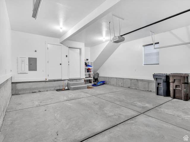 1374 Gambel Oak Way, Park City, UT 84098 - garage featuring a garage door opener and electric panel