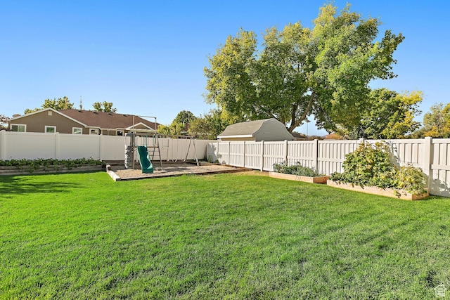 2119 W 12190 S, Riverton, UT 84065 - view of yard featuring a playground and a garden