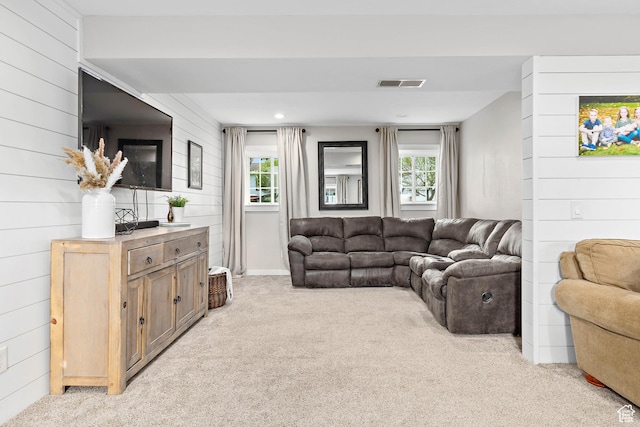 2119 W 12190 S, Riverton, UT 84065 - living area with light carpet and wood walls