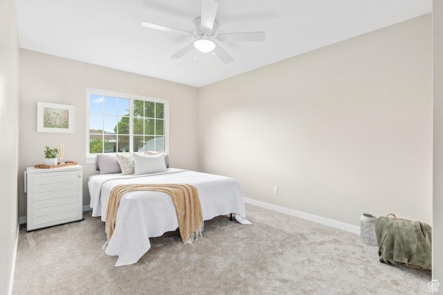 2119 W 12190 S, Riverton, UT 84065 - carpeted bedroom with baseboards and ceiling fan