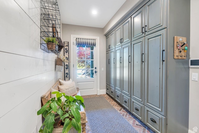 575 S 1560 E, Mapleton, UT 84664 - doorway featuring brick floors and baseboards