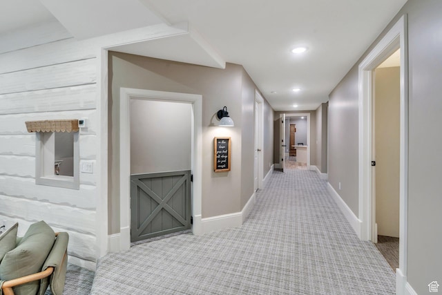 575 S 1560 E, Mapleton, UT 84664 - corridor with carpet flooring, baseboards, and recessed lighting