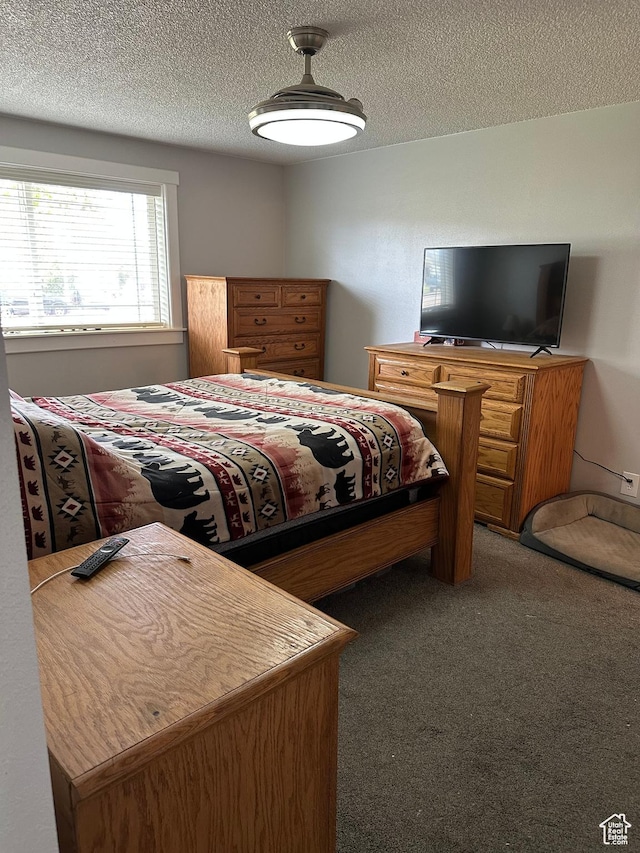 250 W 100 S, Duchesne, UT 84021 - carpeted bedroom with a textured ceiling