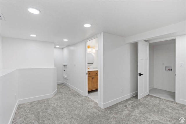 328 E Hampton Ave S, Salt Lake City, UT 84111 - finished below grade area with carpet flooring and recessed lighting