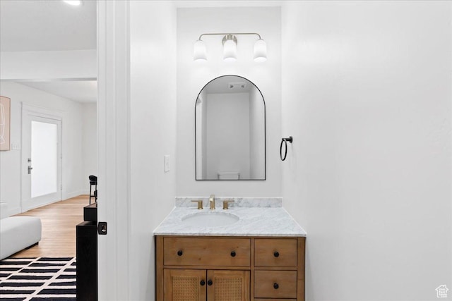 328 E Hampton Ave S, Salt Lake City, UT 84111 - bathroom with vanity and wood finished floors
