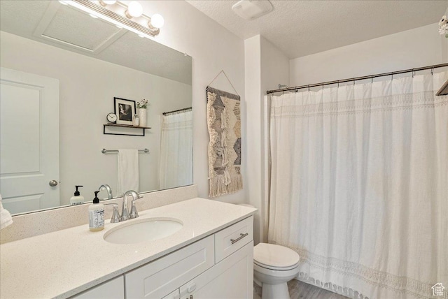 7881 S Highlandpoint Way, West Jordan, UT 84081 - bathroom featuring toilet, vanity, and a shower with curtain