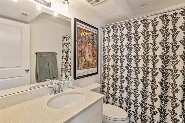 7881 S Highlandpoint Way, West Jordan, UT 84081 - full bathroom featuring toilet, vanity, and a textured ceiling