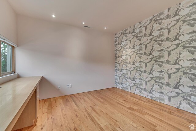 608 S 400 E, Salt Lake City, UT 84111 - spare room featuring light wood-type flooring