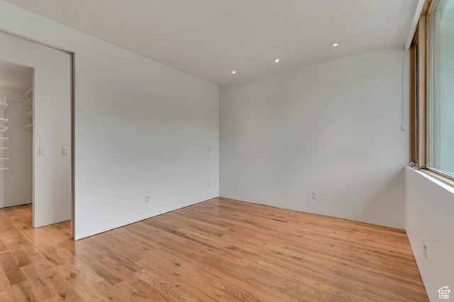 608 S 400 E, Salt Lake City, UT 84111 - spare room with light wood-style floors and recessed lighting