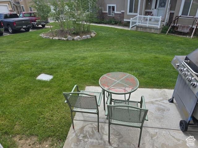834 N Sapphire St, Morgan, UT 84050 - view of grassy yard with a patio