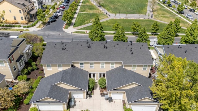 aerial view of residential area