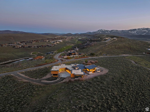 7455 N Promontory Ranch Rd, Park City, UT 84098 - aerial overview of property's location featuring mountains