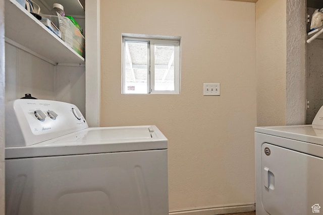 1154 S Montgomery St W, Salt Lake City, UT 84104 - washroom featuring washer and dryer and a textured wall