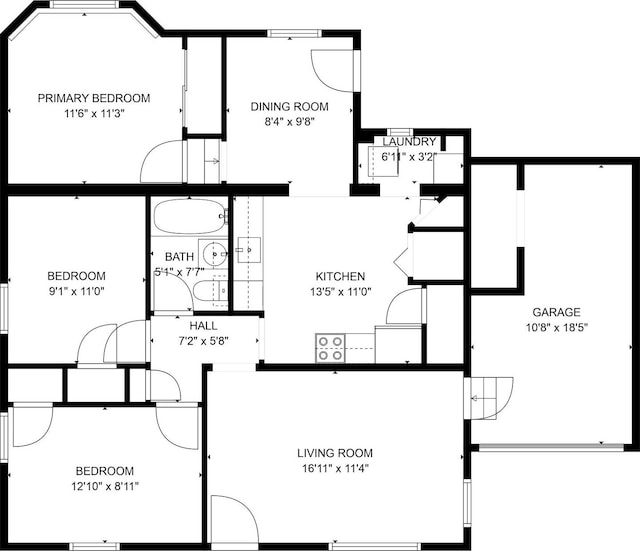 1154 S Montgomery St W, Salt Lake City, UT 84104 - home floor plan