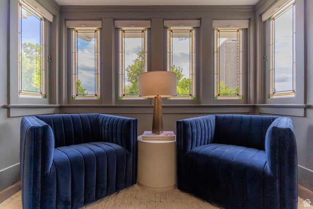 158 N State St, Salt Lake City, UT 84103 - sitting room featuring crown molding
