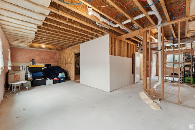 view of basement
