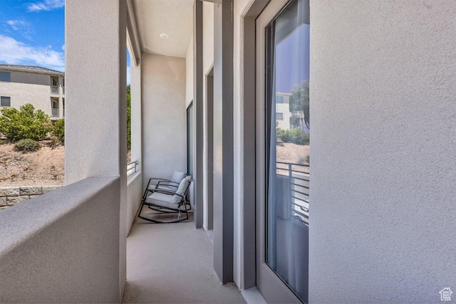 view of balcony