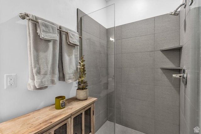 full bathroom with a walk in shower