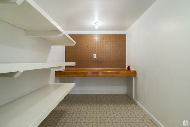 view of storage area
