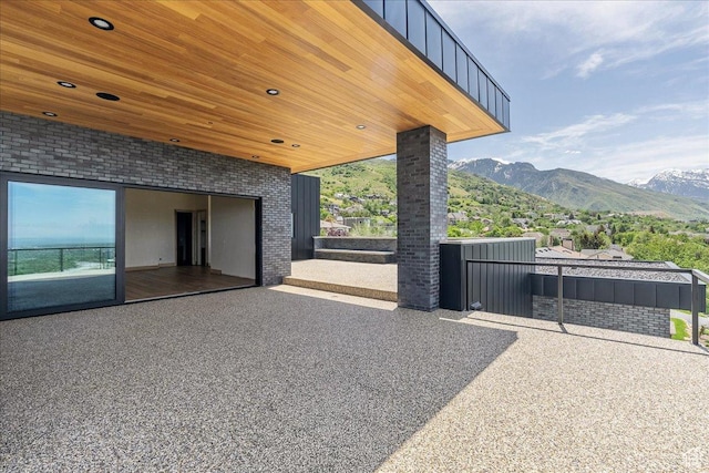 6078 S Heughs Canyon Way, Holladay, UT 84121 - view of patio / terrace featuring a mountain view and a balcony