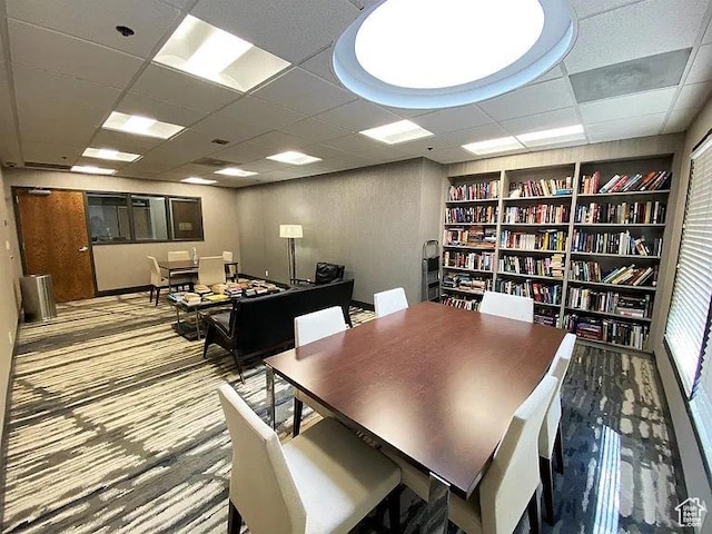 48 W Broadway Unit 1804N, Salt Lake City, UT 84101 - office space with a paneled ceiling and built in shelves